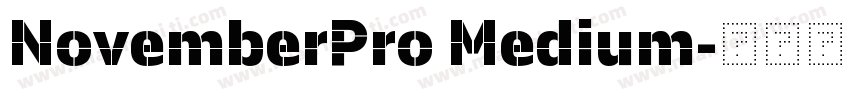 NovemberPro Medium字体转换